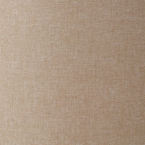 Donovan Round Tufted Linen Storage Ottoman - Beige - Image 7